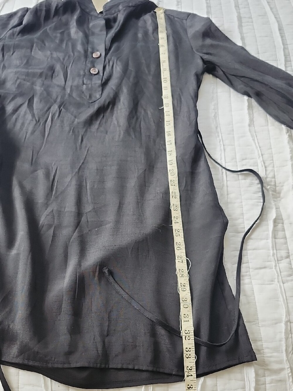 NWT Banana Republic Black Ramie Popover Shift Dress XXS Petite -No Slip Included - Picture 11 of 12